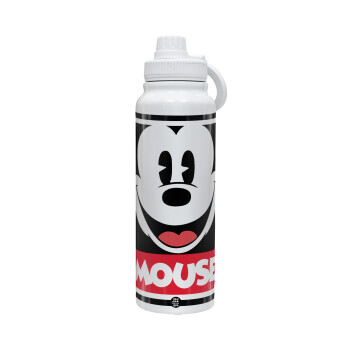Μίκυ Μάους, Θερμός 1L Ανοξείδωτο με Βάση Κινητού & Διπλά Τοιχώματα