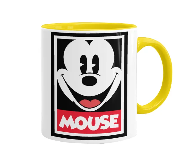 Mickey Mouse — Mug colored yellow, ceramic, 330ml