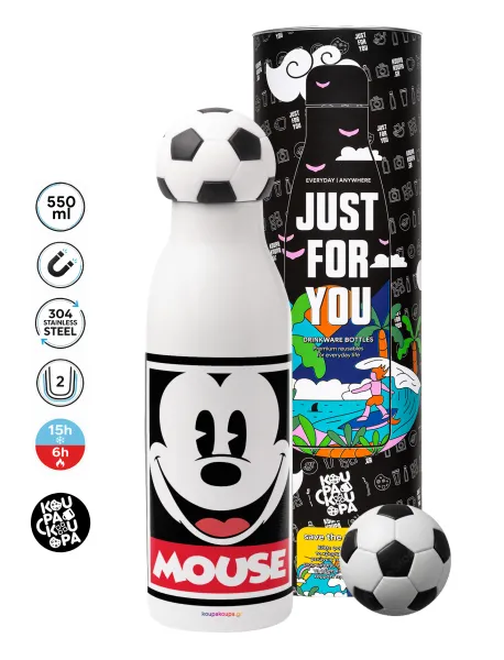 Mickey Mouse — Soccer Metal mug thermos, double wall, 550ml