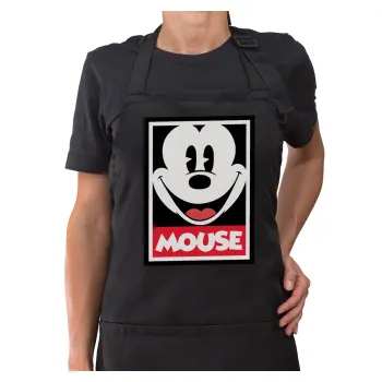 Μίκυ Μάους, Ποδιά μακριά Σεφ ολόσωμη με τσέπες Μαύρη (ΕΝΗΛΙΚΩΝ)