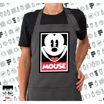 Μίκυ Μάους, Ποδιά μακριά Σεφ ολόσωμη με τσέπες GREY (ΕΝΗΛΙΚΩΝ)