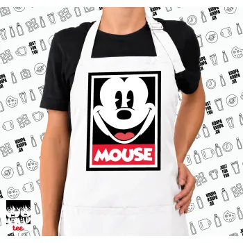 Μίκυ Μάους, Ποδιά μακριά Σεφ ολόσωμη με τσέπες white (ΕΝΗΛΙΚΩΝ)