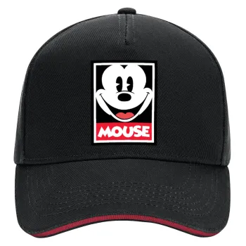 Μίκυ Μάους, DRILL Καπέλο Ενηλίκων Ultimate ΜΑΥΡΟ/ΚΟΚΚΙΝΟ, (100% ΒΑΜΒΑΚΕΡΟ, ΕΝΗΛΙΚΩΝ, UNISEX, ONE SIZE)