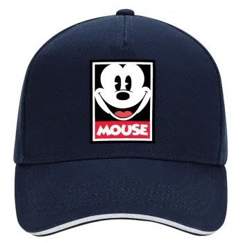 Μίκυ Μάους, DRILL Καπέλο Ενηλίκων Ultimate ΜΠΛΕ/ΛΕΥΚΟ, (100% ΒΑΜΒΑΚΕΡΟ, ΕΝΗΛΙΚΩΝ, UNISEX, ONE SIZE)