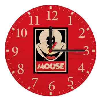 Μίκυ Μάους, Ρολόι τοίχου ξύλινο plywood (20cm)