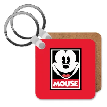 Μίκυ Μάους, Μπρελόκ Ξύλινο τετράγωνο MDF