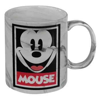 Mickey Mouse, Mug ceramic marble style, 330ml