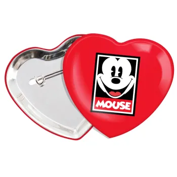 Μίκυ Μάους, Κονκάρδα παραμάνα καρδιά (57x52mm)