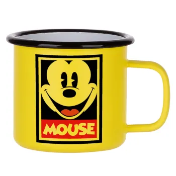 Mickey Mouse, Metallic enamel MATT Yellow cup 360ml