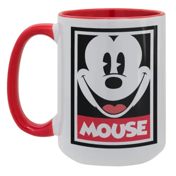 Μίκυ Μάους, Κούπα Mega 15oz, κεραμική Κόκκινη, 450ml