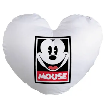 Mickey Mouse, Μαξιλάρι καναπέ καρδιά 40x40cm περιέχεται το  γέμισμα