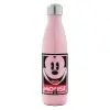 Μεταλλικό παγούρι θερμός Ροζ Ιριδίζον (Stainless steel), διπλού τοιχώματος, 500ml