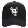 DRILL Adult Ultimate Hat BLACK/RED, (100% COTTON, ADULT, UNISEX, ONE SIZE)
