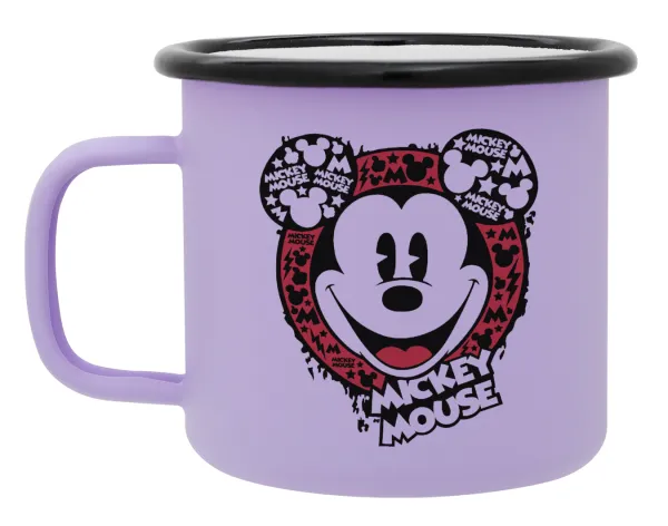 Mickey Mouse — Κούπα Μεταλλική εμαγιέ ΜΑΤ Light Pastel Purple 360ml