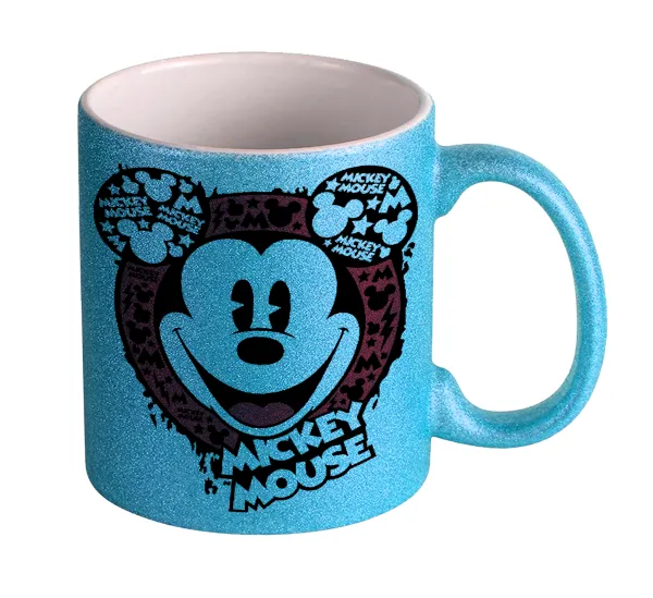 Mickey Mouse — Κούπα Σιέλ Glitter που γυαλίζει, κεραμική, 330ml