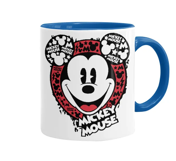 Mickey Mouse — Κούπα χρωματιστή μπλε, κεραμική, 330ml