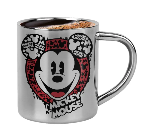 Mickey Mouse — Double-wall metal cup for espresso (220ml)