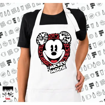 Mickey Mouse, Ποδιά μακριά Σεφ ολόσωμη με τσέπες white (ΕΝΗΛΙΚΩΝ)