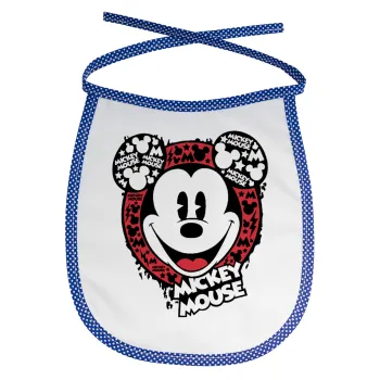 Mickey Mouse, Σαλιάρα μωρού αλέκιαστη με κορδόνι Μπλε
