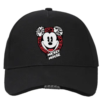 Mickey Mouse, Καπέλο Εργασίας & Δραστηριοτήτων με LED Φως - Ιδανικό για Νύχτα & Χαμηλό Φωτισμό (100% ΒΑΜΒΑΚΕΡΟ, ΕΝΗΛΙΚΩΝ, UNISEX)