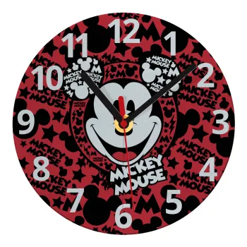Mickey Mouse, Ρολόι τοίχου γυάλινο (20cm)