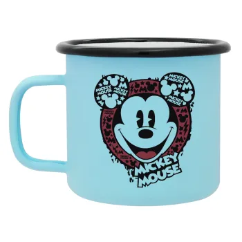 Mickey Mouse, Κούπα Μεταλλική εμαγιέ ΜΑΤ σιέλ 360ml