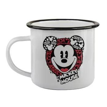 Mickey Mouse, Κούπα εμαγιέ με μαύρο χείλος 360ml