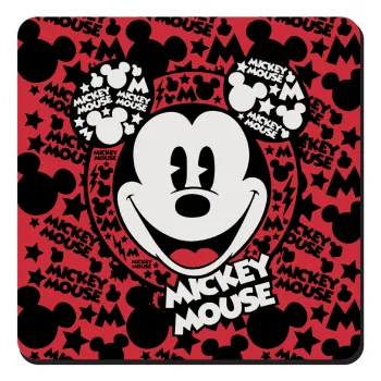 Mickey Mouse, Τετράγωνο μαγνητάκι ξύλινο 9x9cm