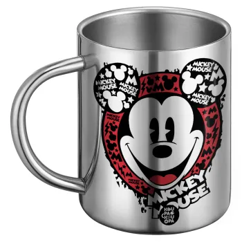 Mickey Mouse, BIG Mug Stainless steel double wall (450ml)