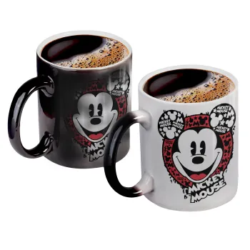 Mickey Mouse, Κούπα Μαγική, κεραμική, 330ml που αλλάζει χρώμα με το ζεστό ρόφημα