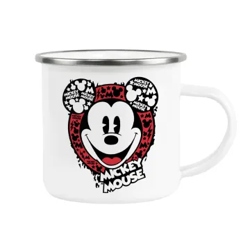 Mickey Mouse, Κούπα Μεταλλική εμαγιέ λευκη 360ml