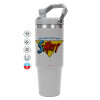 GREY color, 890ml (30oz) stainless Steel Tumbler with Handle