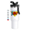Mega Stainless steel Tumbler with lid, double wall 1,2L