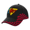 Adult Cap RACING Ultimate Black/Red, (100% COTTON DRILL, ADULT, UNISEX, ONE SIZE)