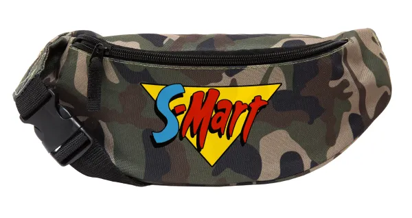 S-mart Evil Dead — Unisex waist bag (banana) in Jungle camouflage color with 2 pockets