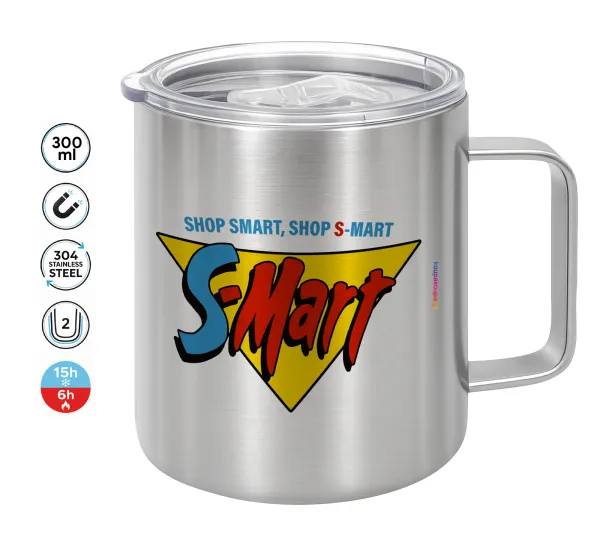 S-mart Evil Dead — Double-walled stainless steel mug 300ml with temperature-retaining lid