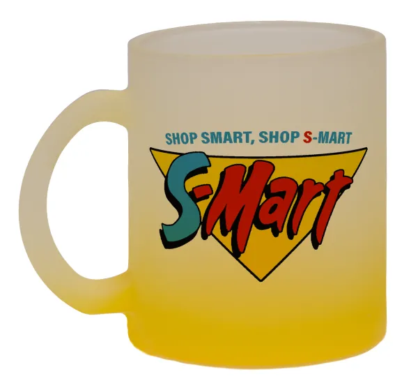 S-mart Evil Dead — Κούπα γυάλινη δίχρωμη με βάση το κίτρινο ματ, 330ml