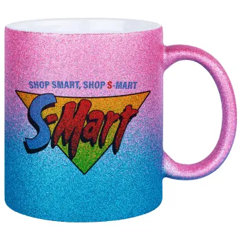 S-mart Evil Dead, Κούπα Χρυσή/Μπλε Glitter, κεραμική, 330ml