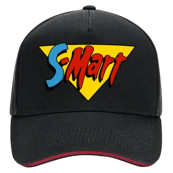 S-mart Evil Dead, DRILL Καπέλο Ενηλίκων Ultimate ΜΑΥΡΟ/ΚΟΚΚΙΝΟ, (100% ΒΑΜΒΑΚΕΡΟ, ΕΝΗΛΙΚΩΝ, UNISEX, ONE SIZE)