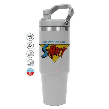 S-mart Evil Dead, GREY color, 890ml (30oz) stainless Steel Tumbler with Handle