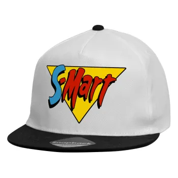 S-mart Evil Dead, Καπέλο παιδικό Flat Snapback, Λευκό (100% ΒΑΜΒΑΚΕΡΟ, ΠΑΙΔΙΚΟ, UNISEX, ONE SIZE)