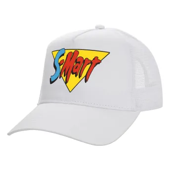 S-mart Evil Dead, Καπέλο Ενηλίκων Structured Trucker, με Δίχτυ, ΛΕΥΚΟ (100% ΒΑΜΒΑΚΕΡΟ, ΕΝΗΛΙΚΩΝ, UNISEX, ONE SIZE)