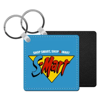 S-mart Evil Dead, Μπρελόκ Δερματίνη, τετράγωνο ΜΑΥΡΟ (5x5cm)