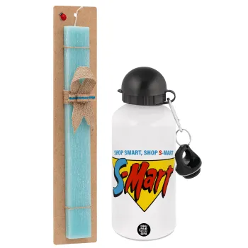 S-mart Evil Dead, Πασχαλινή Λαμπάδα με παγούρι μεταλλικό αλουμινίου (500ml) & λαμπάδα αρωματική πλακέ (30cm) (ΤΙΡΚΟΥΑΖ)