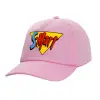 Καπέλο Ενηλίκων Baseball, 100% Βαμβακερό,  ΡΟΖ (ΒΑΜΒΑΚΕΡΟ, ΕΝΗΛΙΚΩΝ, UNISEX, ONE SIZE)
