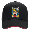 DRILL Adult Ultimate Hat BLACK/RED, (100% COTTON, ADULT, UNISEX, ONE SIZE)