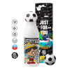 Soccer Metal mug thermos, double wall, 550ml