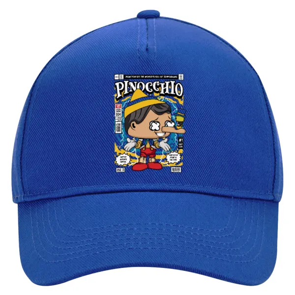 Pinocchio — Καπέλο Ενηλίκων Ultimate ΜΠΛΕ, (100% ΒΑΜΒΑΚΕΡΟ DRILL, ΕΝΗΛΙΚΩΝ, UNISEX, ONE SIZE)
