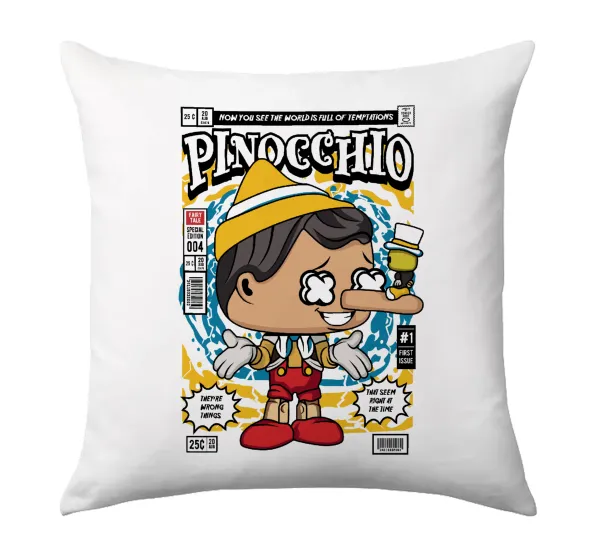 Pinocchio — Μαξιλάρι καναπέ 40x40cm περιέχεται το  γέμισμα