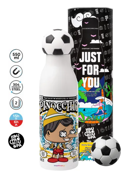 Pinocchio — Soccer Metal mug thermos, double wall, 550ml